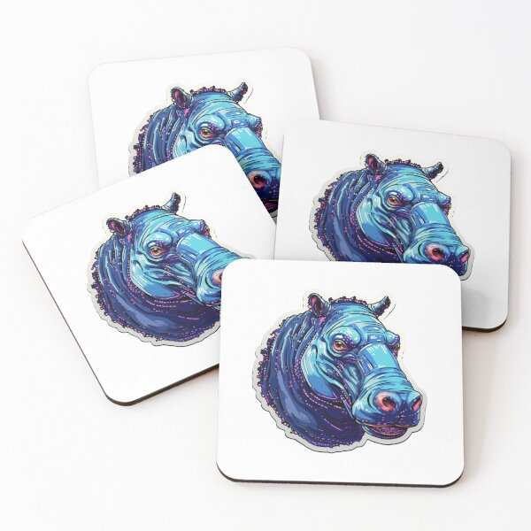 Item preview, Cyber Hippo // Hippo // cool animal // Cyber Animal // Future animal art // Animal Warrior // Animal cute art designed and sold by SMARTKIT  DESIGNAGENCY.
