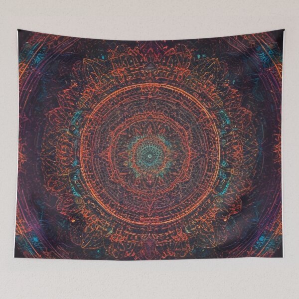 Item preview, mandala and chakra meditation pattern print design  designed and sold by Anshu3813.