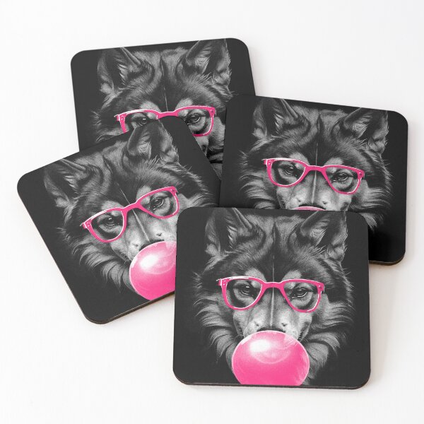 Item preview, Chill Husky in Pink Shades | Bubblegum Pup Art designed and sold by TurtleDojo.