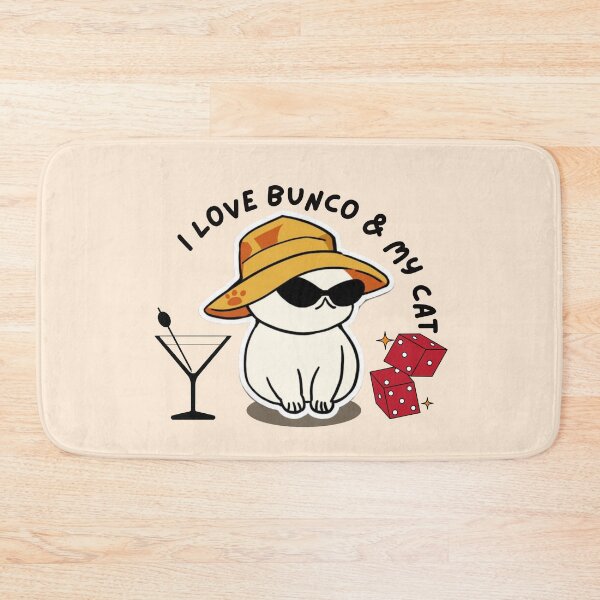Item preview, I Love Bunco and My Cat designed and sold by SunfullyYours.