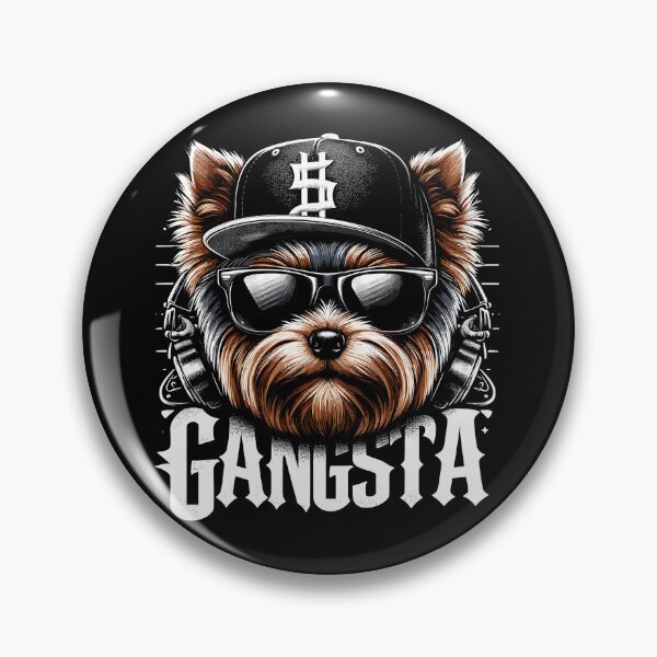 Item preview, Yorkshire Terrier Yorkie Gangsta Gangster Dog Gift designed and sold by Pineapple-Tree.