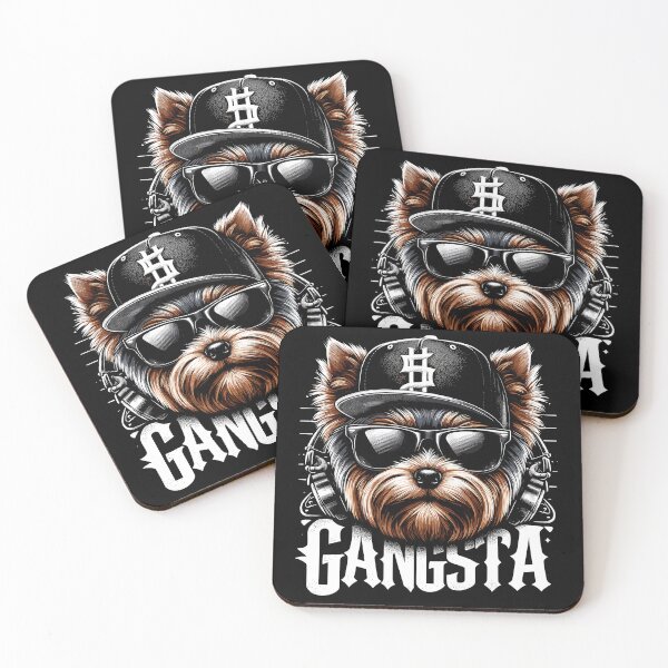 Item preview, Yorkshire Terrier Yorkie Gangsta Gangster Dog Gift designed and sold by Pineapple-Tree.