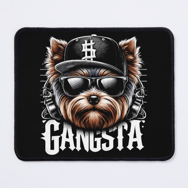 Item preview, Yorkshire Terrier Yorkie Gangsta Gangster Dog Gift designed and sold by Pineapple-Tree.