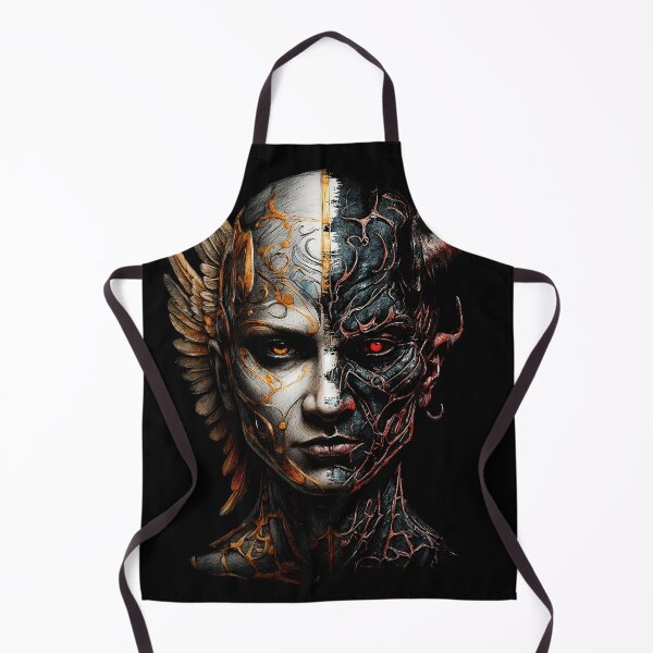 Item preview, Angel & Devil Split Face | Duality Contrast Art designed and sold by TurtleDojo.