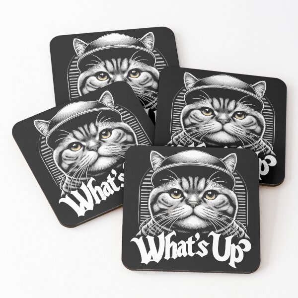 Item preview, BKH British Shorthair Blue Cat Gangsta What's up Gift designed and sold by Pineapple-Tree.