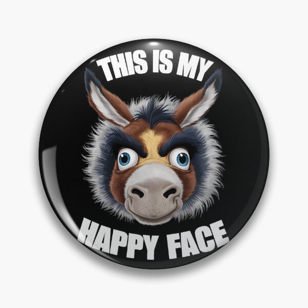 Item preview, THIS IS MY HAPPY FACE - GRUMPY DONKEY designed and sold by justyna-s28.