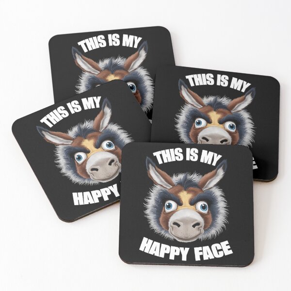 Item preview, THIS IS MY HAPPY FACE - GRUMPY DONKEY designed and sold by justyna-s28.