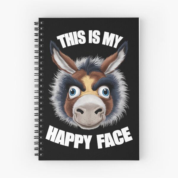 Item preview, THIS IS MY HAPPY FACE - GRUMPY DONKEY designed and sold by justyna-s28.