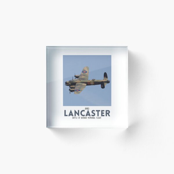 Artikelvorschau, Avro Lancaster der RAF aus dem 2. Weltkrieg vom Battle of Britain Memorial Flight, Lincolnshire, England, Großbritannien. entworfen und verkauft von Paul Rowland.