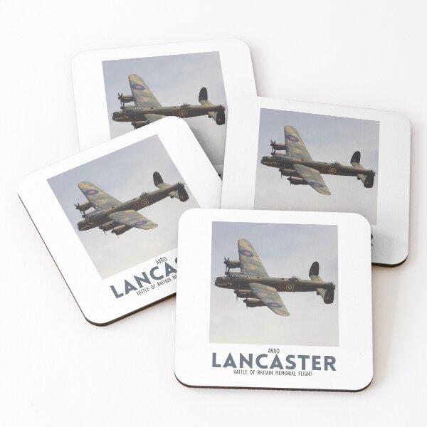 Artikelvorschau, Avro Lancaster der RAF aus dem 2. Weltkrieg vom Battle of Britain Memorial Flight, Lincolnshire, England, Großbritannien. entworfen und verkauft von Paul Rowland.