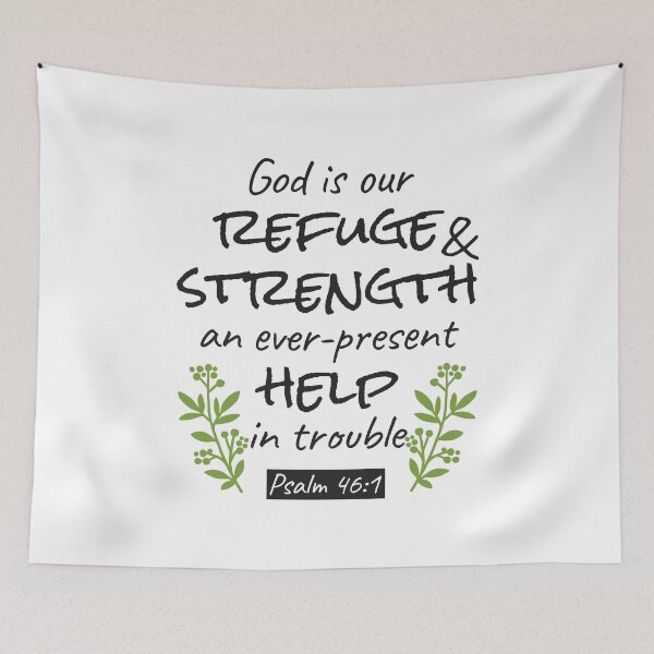 Item preview, Divine Refuge - Psalm 46:1 for Spiritual Comfort and Strength designed and sold by FlinArt.
