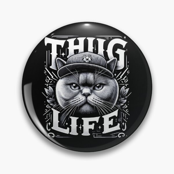 Item preview, BKH British Shorthair Blue Cat Gangster Life Gift designed and sold by Pineapple-Tree.