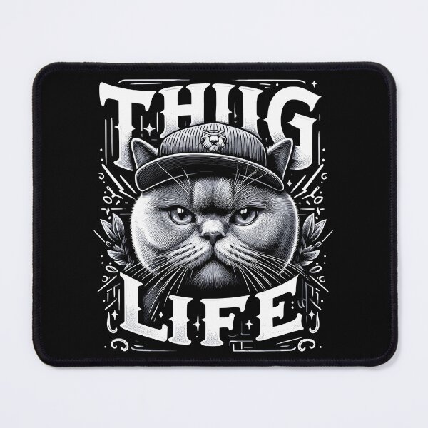 Item preview, BKH British Shorthair Blue Cat Gangster Life Gift designed and sold by Pineapple-Tree.