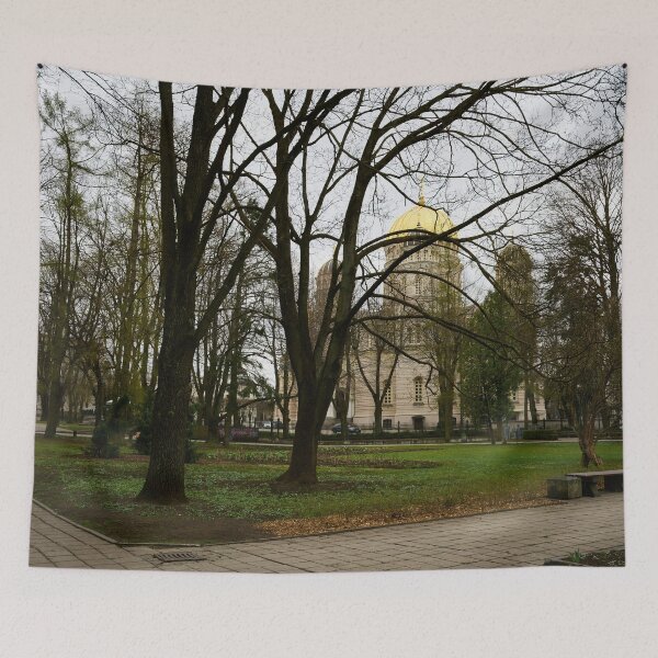 Item preview, Nativity Of Christ Cathedral from the park. Riga 2024 designed and sold by Jouko Lehto Photography.