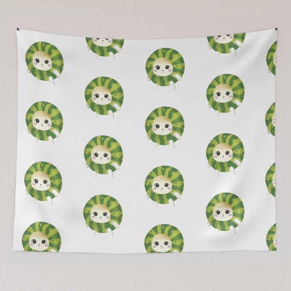 Item preview, watermelon fruit cat  designed and sold by norsphere.
