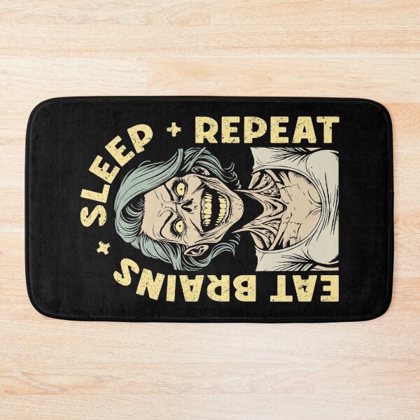 Item preview, Eat Brains Sleep Repeat Funny Zombie Girl Horror Halloween designed and sold by GrandeDuc.