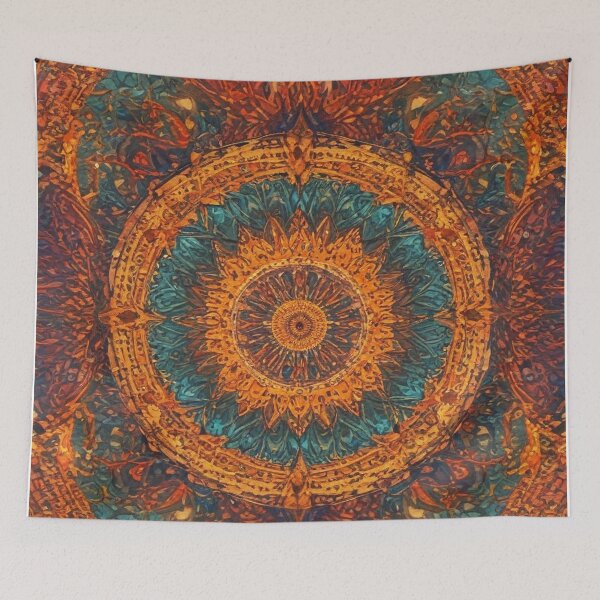 Item preview, mandala and chakra meditation pattern print design  designed and sold by Anshu3813.