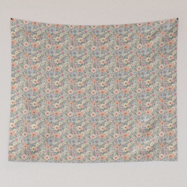 Item preview, Spring Flowers, pastel colored floral pattern designed and sold by Gaspirtz.