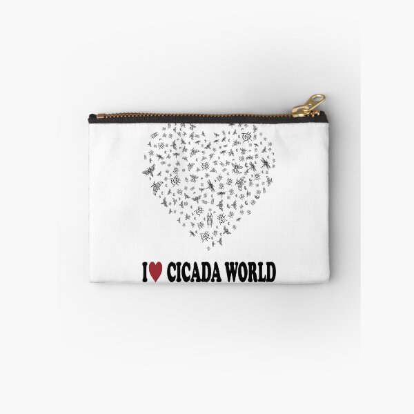 Item preview, I LOVE CICADA WORLD, BLACK DESIGN designed and sold by Rejiboustarts.