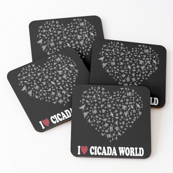 Item preview, I LOVE CICADA WORLD, WHITE DESIGN designed and sold by Rejiboustarts.