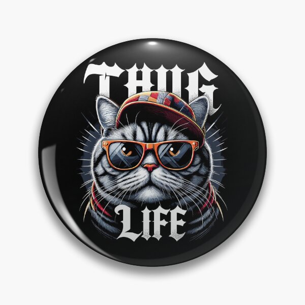 Item preview, BKH British Shorthair Cat tabby Gangster Life Gift designed and sold by Pineapple-Tree.