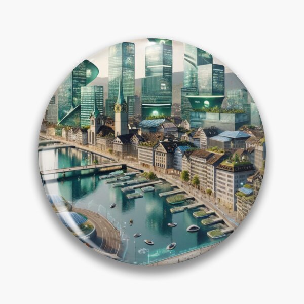 Item preview, Zurich - Futuristic Cities designed and sold by Eric Nagel.
