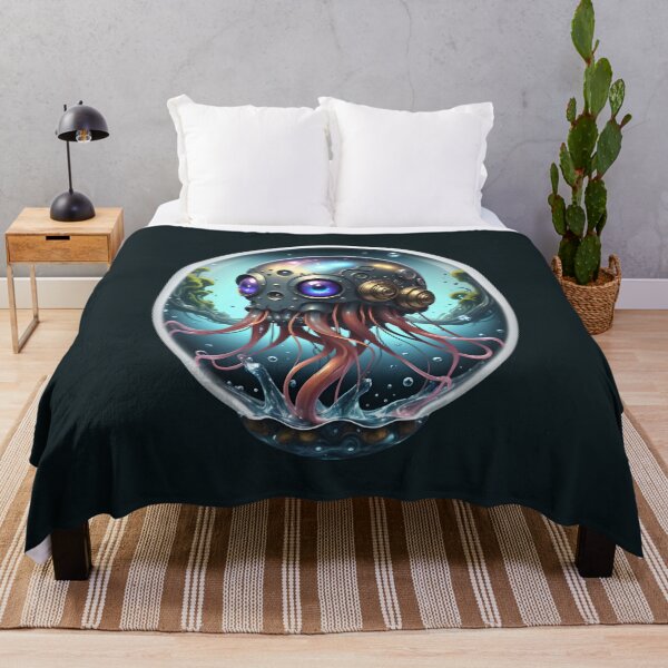 Item preview, Cool Futuristic Cyborg Jellyfish designed and sold by TheArtOfPat.