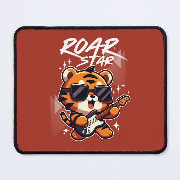 Artikelvorschau, Roar Star Tiger Gitarrist spielt Roar And Roll entworfen und verkauft von The magic Yellow bus.