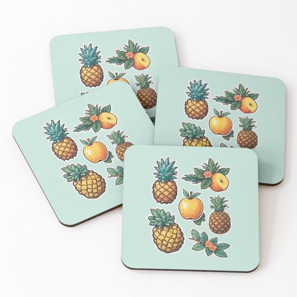 Item preview, Vintage pineapple sticker set by CallisC Arts ⭐⭐⭐⭐⭐ designed and sold by CallisC-Arts.