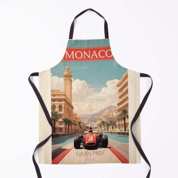 Item preview, Reviving Racing Legends: Monaco Grand Prix Retro Art designed and sold by Ceemko's Vintage Corner.
