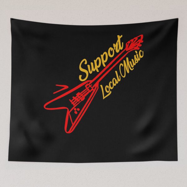 Item preview, Support Local Music Sleep With A Musician Bands Store Vinyl Tank Top designed and sold by Gillesmichaux.