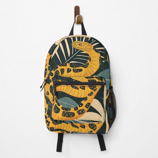 Item preview, Yellow snake in leaves designed and sold by AnnArtshock.