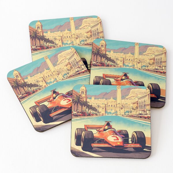Item preview, Monaco Grand Prix Nostalgia: Timeless Racing Art Print designed and sold by Ceemko's Vintage Corner.