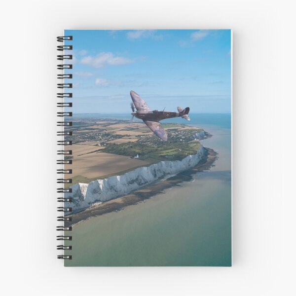 Item preview, WW2 Spitfire Mk Vb flying over the White Cliffs of Dover. designed and sold by Paul Rowland.