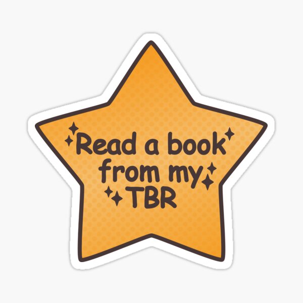 Item preview, Read a book from my TBR Gold star designed and sold by Zero Labels.