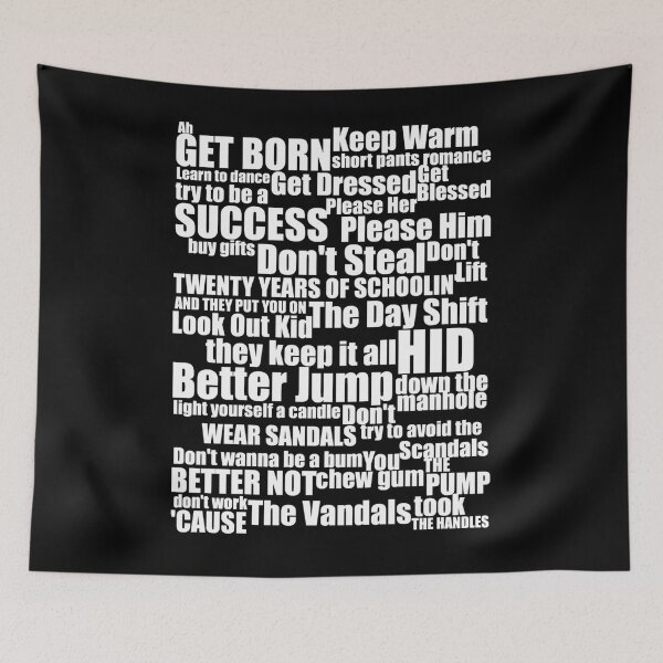 Item preview, Subterranean Homesick Blues (White Text) designed and sold by Tuurlambrechts.