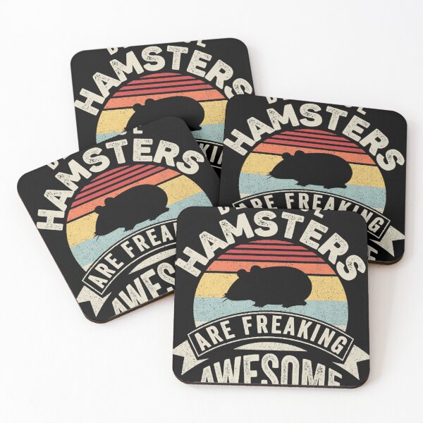 Item preview, Retro Because Hamsters Are Freaking Awesome Funny Hamster designed and sold by ArthurFranci.