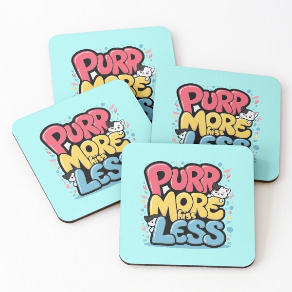 Item preview, Purr more hiss less design designed and sold by marfanna.