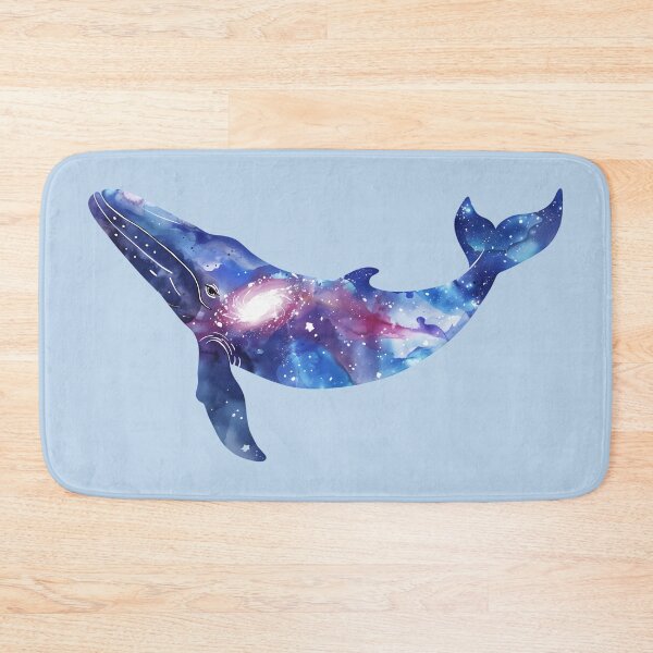 Item preview, Watercolor Galaxy Space Whale designed and sold by SunMoonMilk.
