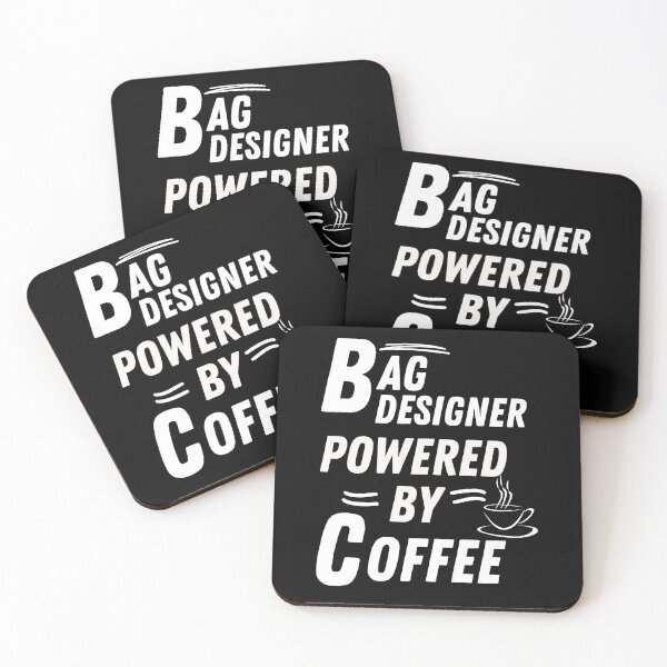 Item preview, bag designer powered by coffee designed and sold by annoying-shirts.
