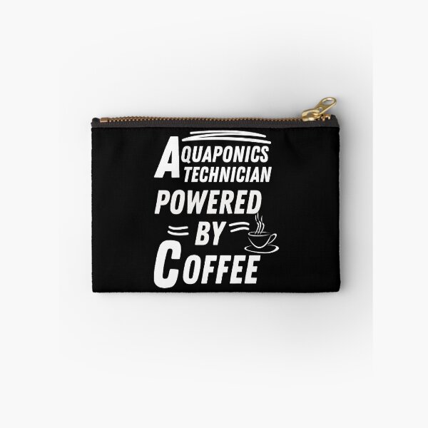 Item preview, aquaponics technician powered by coffee designed and sold by annoying-shirts.