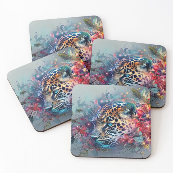 Item preview, Leopard sneaks through flowers designed and sold by FlowersColorful.