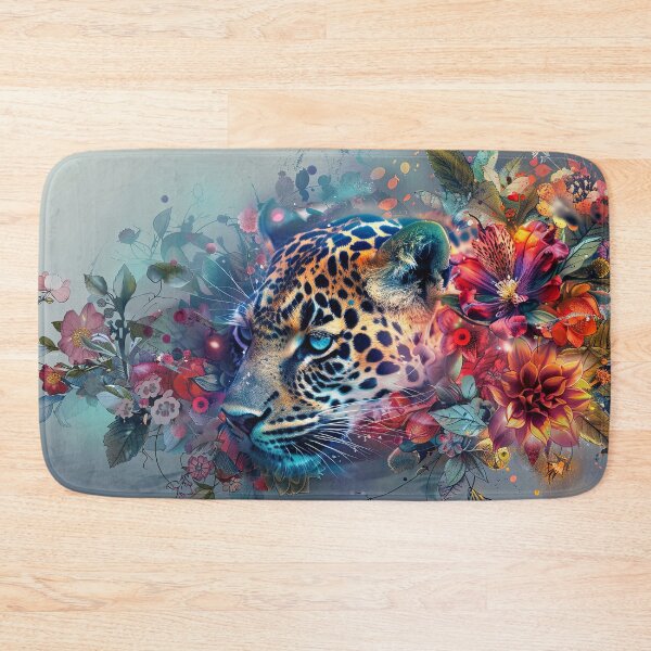 Item preview, Leopard sneaks through flowers designed and sold by FlowersColorful.
