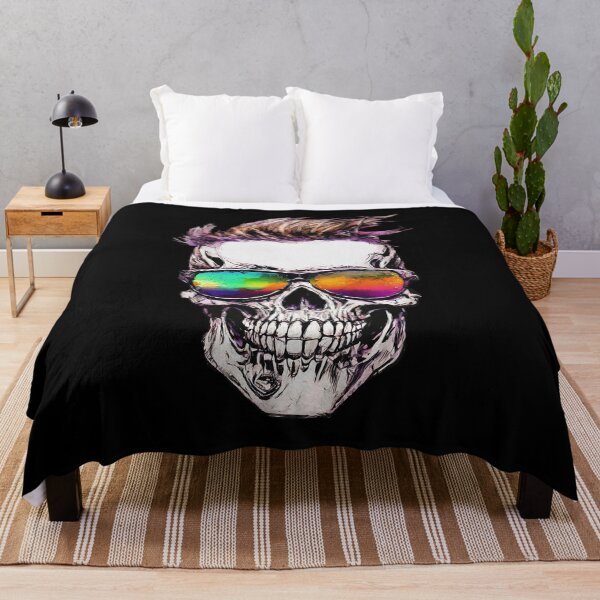 Item preview, Cyberpunk Skull with Glasses/2 designed and sold by Synthwave Poem.