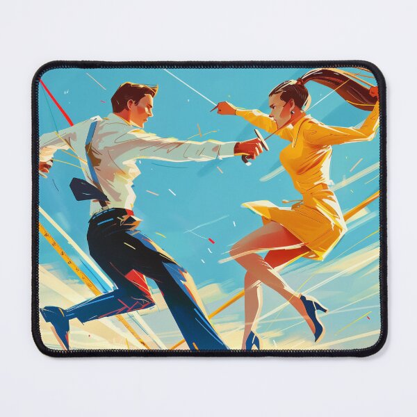 Item preview, Corporate Duel in Yellow and Blue designed and sold by palmyst.