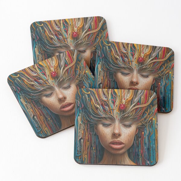 Item preview, Electric Thoughts of the Crowned Dreamer designed and sold by BasajaunStudio.