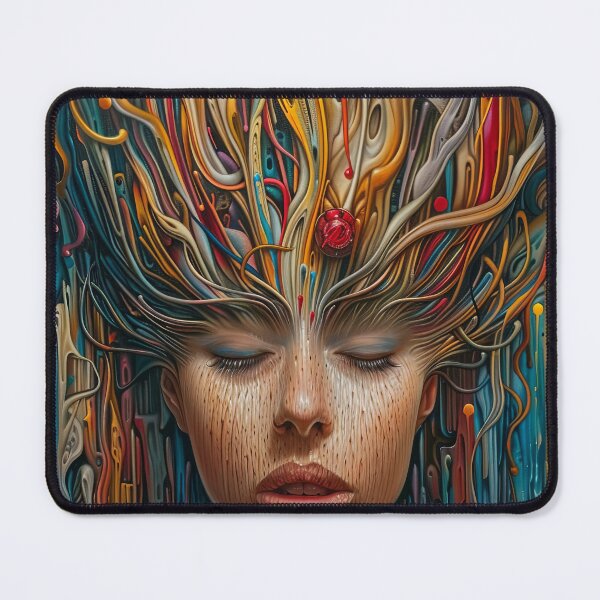 Item preview, Electric Thoughts of the Crowned Dreamer designed and sold by BasajaunStudio.