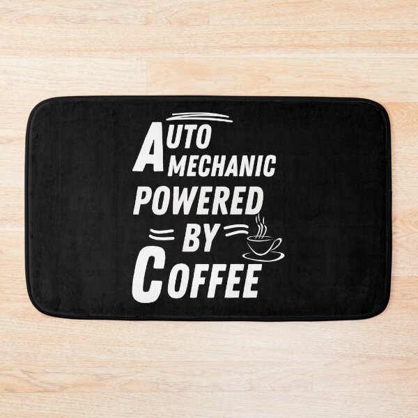 Item preview, auto mechanic powered by coffee designed and sold by annoying-shirts.