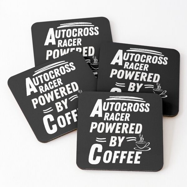 Item preview, autocross racer powered by coffee designed and sold by annoying-shirts.