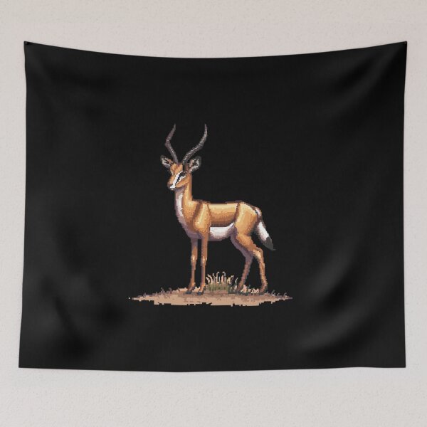 Aperçu de l'œuvre Artistry Gazelle Pixelisé créée et vendue par CUTEDOGGIEZ.